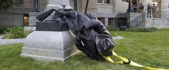 Toppled Confederate Statue
